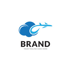 traveling logo icon vector template