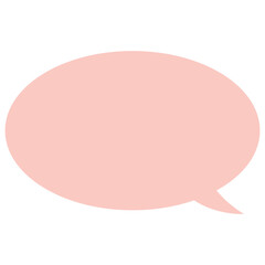 Pastel speech bubble ellipse