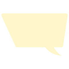 Pastel speech bubble trapezoid