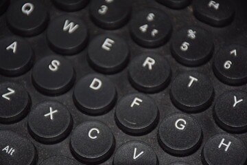 close up of a keyboard