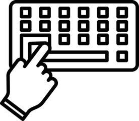 Click keyboard Vector icon which is suitable for commercial work and easily modify or edit it
