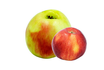 Red and golden-red apples