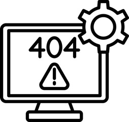 404 Vector icon which is suitable for commercial work and easily modify or edit it
