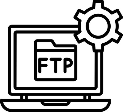  ftp protocol client Vector icon which is suitable for commercial work and easily modify or edit it

