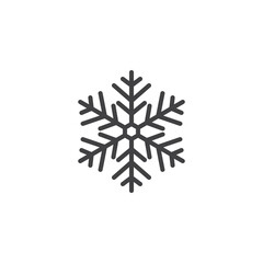 Snowflake line icon