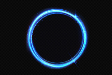 Blue ring.Vector luxury sparkling frame.Christmas decoration.
