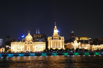 Fototapeta na wymiar Shanghai bei Nacht