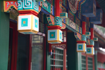 Bronze coin and bronze bell auspicious sign pendant