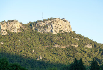Fototapeta premium Calistepe Mountain In A Sunset Light
