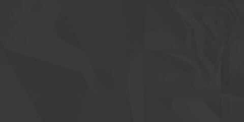 Dark black crumpled paper texture background. black crumpled and top view textures can be used for background of text or any contents.