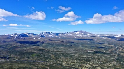 plateau et montagne au centre de la Norvège Hardangervidda	
