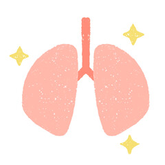 手描きのきれいな肺