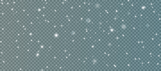 Christmas light effect. Shiny magical dust particles. White png light dust. Bokeh light lights. Editable background effect.