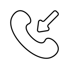incoming call line icon