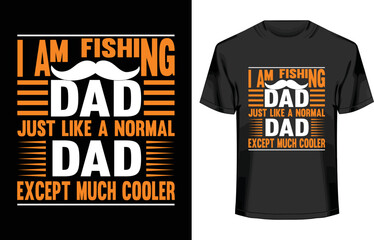 Fishing and typography t-shirt design
