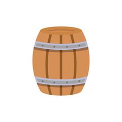 wooden barrel icon vector design template