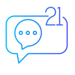 notification gradient icon