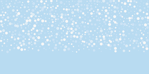 Fototapeta premium Beautiful snowfall christmas background. Subtle