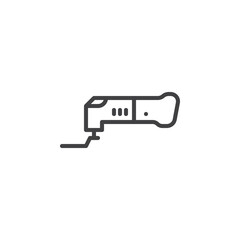 Cordless multi tool line icon