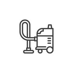 Vacuum cleaner line icon
