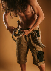 Holding Dumeril's boa