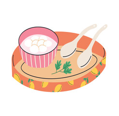 Asian dessert with glutinous rice balls 9
