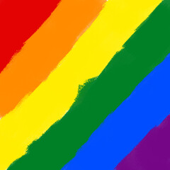 Pride color in a cross section painting, high resolution PNG