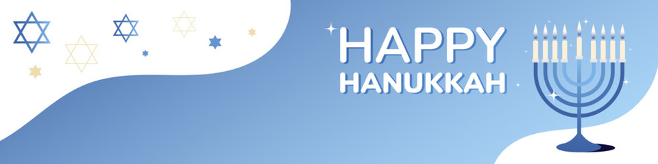 Happy Hanukkah Wallpaper Banner Background