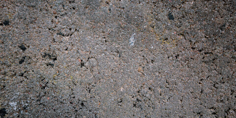closeup texture of rough dark grey urban concrete surface