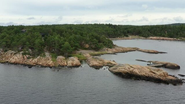 c&ocirc;te et littoral norv&eacute;gien entre Oslo et G&ouml;teborg