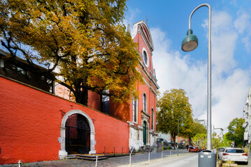 Humboldt Haus (red house) is a International Meeting Point in Aachen, Germany