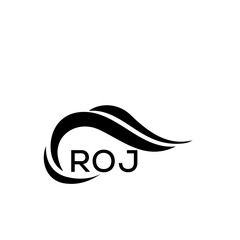 ROJ letter logo. ROJ blue image. ROJ Monogram logo design for entrepreneur and business. ROJ best icon.
 - obrazy, fototapety, plakaty
