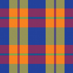 Rainbow Plaid Tartan Checkered Seamless Pattern