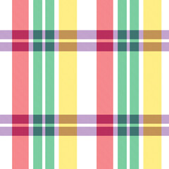 Rainbow Plaid Tartan Checkered Seamless Pattern
