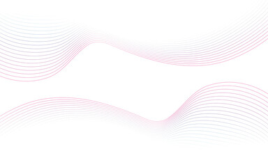 Abstract light background with different wavy lines