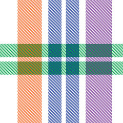 Rainbow Plaid Tartan Checkered Seamless Pattern