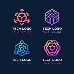 Collection of Modern Tech Logo Design for your Brand Identity Company 