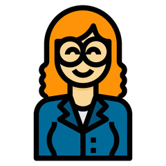 avatar filled outline icon