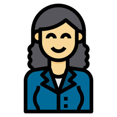 avatar filled outline icon