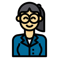 avatar filled outline icon