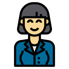 avatar filled outline icon