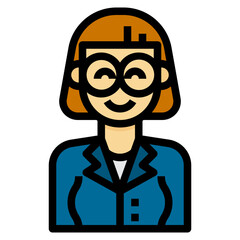 avatar filled outline icon