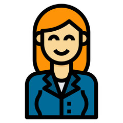 avatar filled outline icon