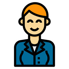 avatar filled outline icon