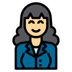 avatar filled outline icon