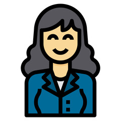 avatar filled outline icon