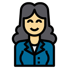 avatar filled outline icon