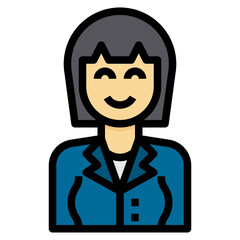 avatar filled outline icon