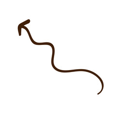 Arrow Curved Line Art