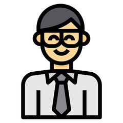 avatar filled outline icon